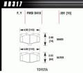 Disc Brake Pad - Hawk Performance HB317F.591