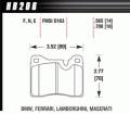 Disc Brake Pad - Hawk Performance HB206N.700