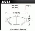 Disc Brake Pad - Hawk Performance HB205F.672