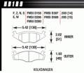 Disc Brake Pad - Hawk Performance HB189N.550