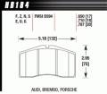 Disc Brake Pad - Hawk Performance HB184F.650