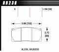 Disc Brake Pad - Hawk Performance HB238U1.180