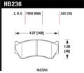 Disc Brake Pad - Hawk Performance HB236Z.622