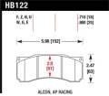 Disc Brake Pad - Hawk Performance HB122U.980