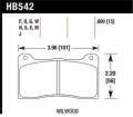 Disc Brake Pad - Hawk Performance HB542H.600