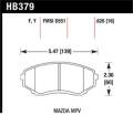 Disc Brake Pad - Hawk Performance HB379F.626