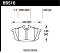 Disc Brake Pad - Hawk Performance HB516Z.626