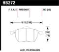 Disc Brake Pad - Hawk Performance HB272Z.763