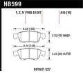 Disc Brake Pad - Hawk Performance HB599N.616