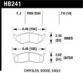 Disc Brake Pad - Hawk Performance HB241F.710