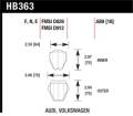 Disc Brake Pad - Hawk Performance HB363F.689B