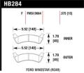 Disc Brake Pad - Hawk Performance HB284F.575