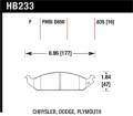 Disc Brake Pad - Hawk Performance HB233F.635