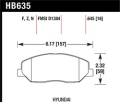 Disc Brake Pad - Hawk Performance HB635F.645