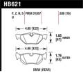 Disc Brake Pad - Hawk Performance HB621N.638