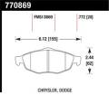 Premium OES Disc Brake Pads - Hawk Performance 770869