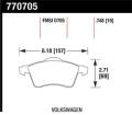 Premium OES Disc Brake Pads - Hawk Performance 770705