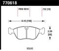 Premium OES Disc Brake Pads - Hawk Performance 770618