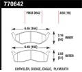 Premium OES Disc Brake Pads - Hawk Performance 770642