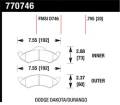 Premium OES Disc Brake Pads - Hawk Performance 770746