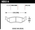 Disc Brake Pad - Hawk Performance HB514P.610