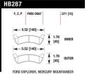 Disc Brake Pad - Hawk Performance HB287P.571