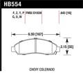 Disc Brake Pad - Hawk Performance HB554P.643